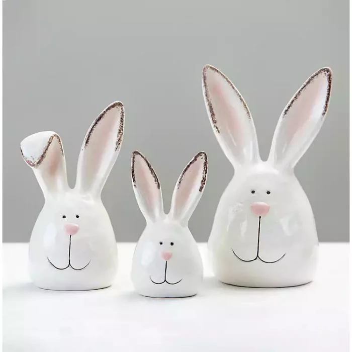 Clay Pot Bunny Desk Decorations - Unique Easter Gifts For Teachers