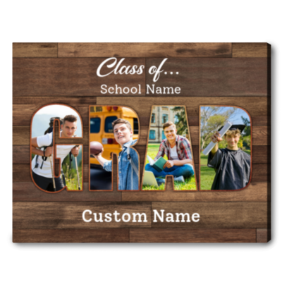 Custom Graduation Photo Collage Graduation Gift For Him For Her