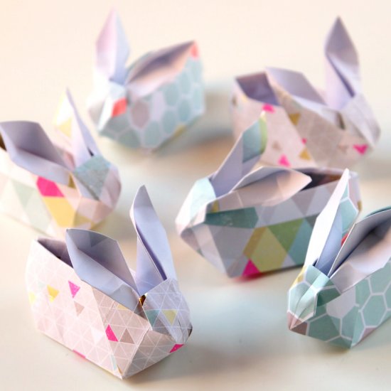 Origami Easter Baskets - Handmade Easter Gift Ideas For Teachers
