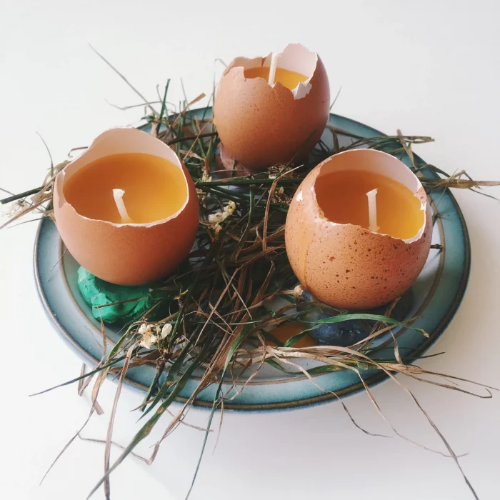 Homemade Eggshell Candles - Teacher Easter Gifts Ideas