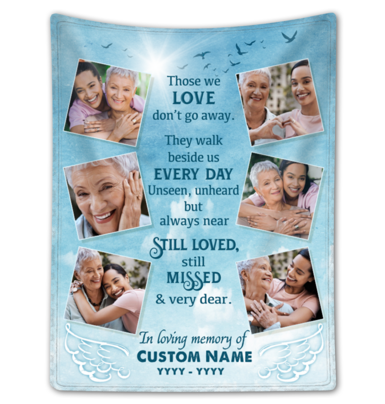 Customized Blanket For Loss Of Loved One Sympathy Gift For Loss Of Mother
