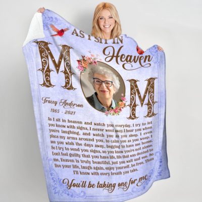 Customized Blanket For Loss Of Loved One Sympathy Gift For Loss Of Mother 01