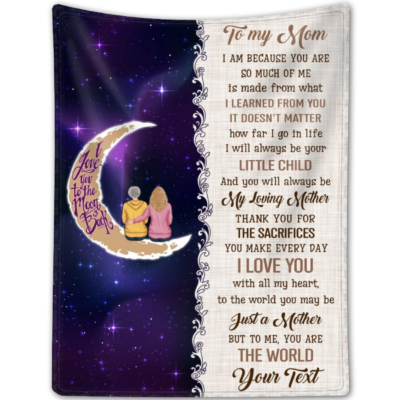 Custom Mother's Day Gift Ideas Warming Blanket For Mom