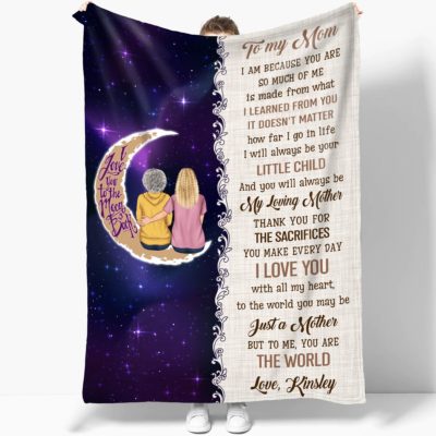 Custom Mother's Day Gift Ideas Warming Blanket For Mom