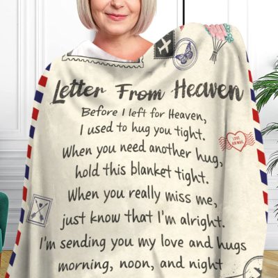 Best Memorial Gift For Mother's Day Customized Sympathy Fleece Blanket
