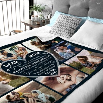 Personalized Fleece Blanket For Mom Gift For Mom's Day