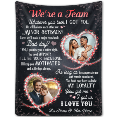 Custom Photo Anniversary Couple Blanket Sentimental Gift Idea For Couple
