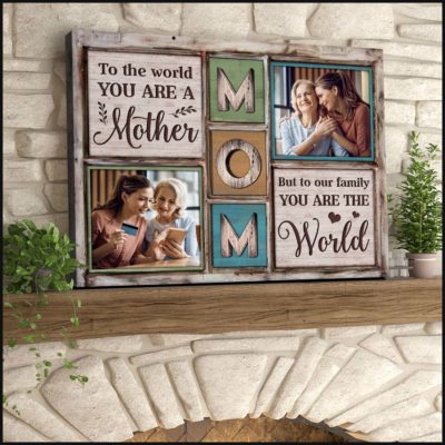 Customized Gift For Mom On Special Day Photo Gift For Mom Canvas Print