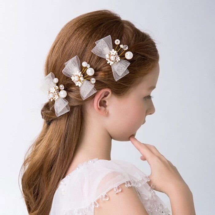 Blossom hair clips - lovely Easter basket gift for a girl