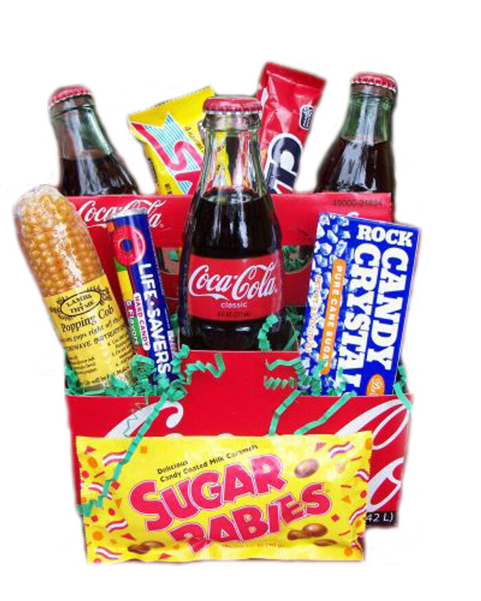 Favorite-brand bottle of soda - Easter baskets for young adults