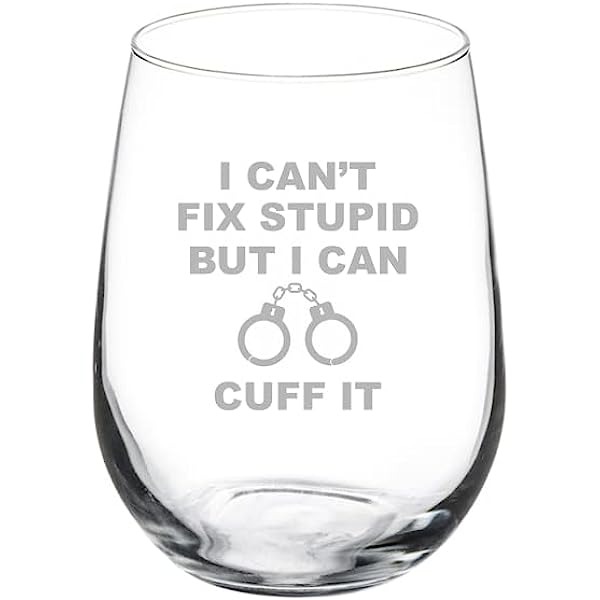 Wine Glass - Appreciation Gifts For Police Officers