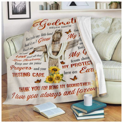 Custom To My Godmother Blanket Gift Amazing Mother's Day Gift Ideas 01