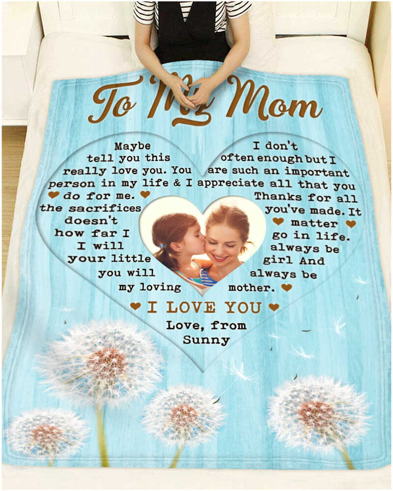 Custom Mom Blanket, Mothers Day Gifts for Mom, Personalized Gifts for Her