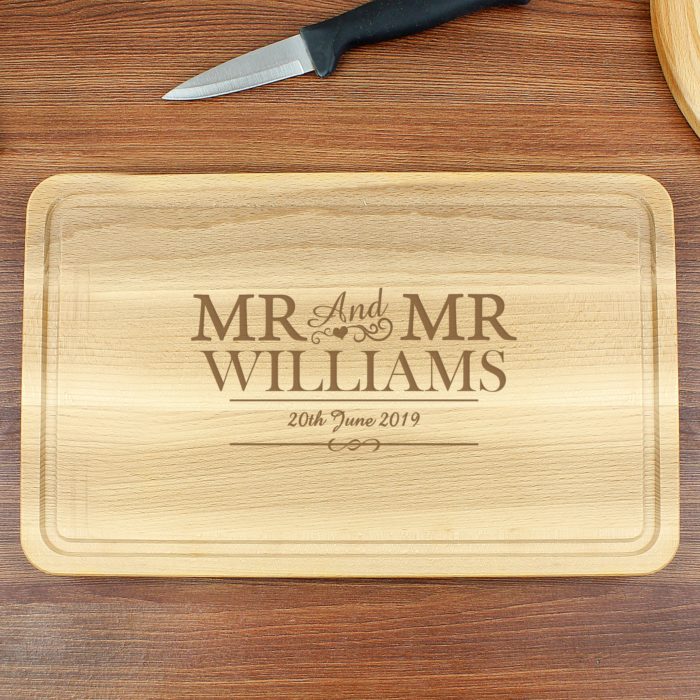 Personalized Cutting Board For Wedding Gifts For Gay Friends
