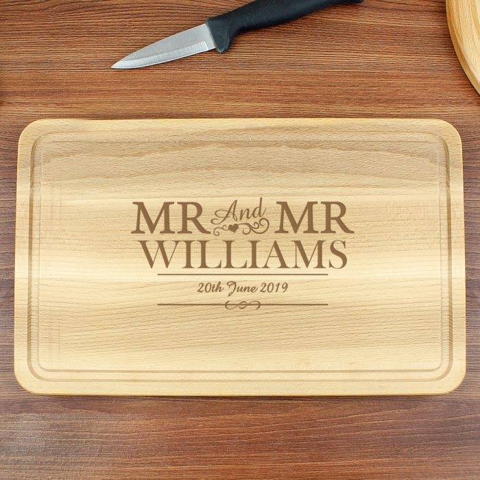 Personalized Cutting Board for wedding gifts for gay friends