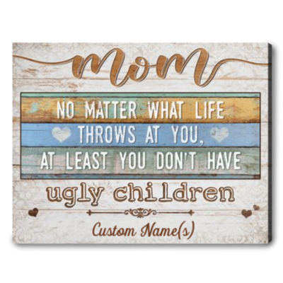Mother's Day Canvas Art Gift Custom Gift For Mom Wall Art