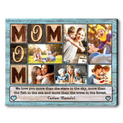 Custom Photo Gift Ideas For Mom Mothers Day Birthday Mom Canvas Print