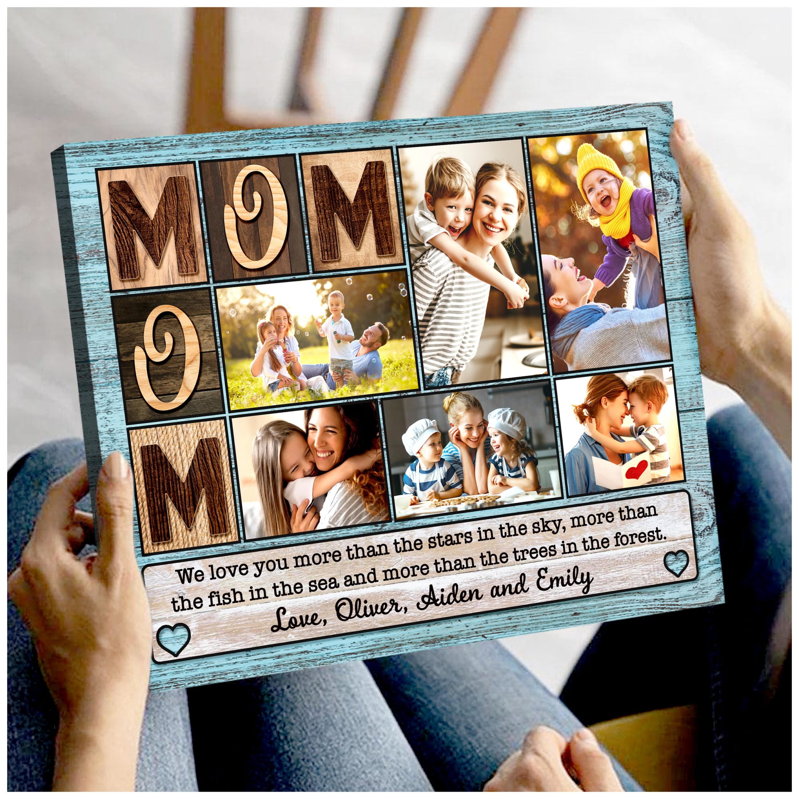 Custom Photo Gift Ideas For Mom Mothers Day Birthday Mom Canvas Print