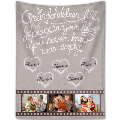 Great Grandparents Gifts Customized Fleece Blanket Gift For Grandparents