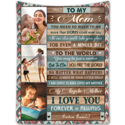 Unique Blanket Gift For Mom Mother's Day Photo Gift Ideas