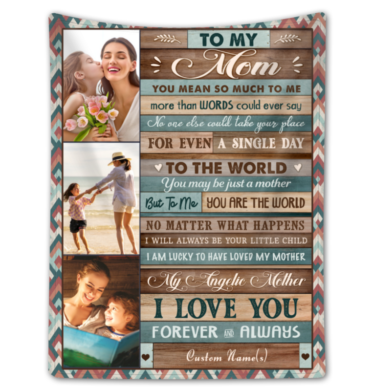 Unique Blanket Gift For Mom Mother's Day Photo Gift Ideas