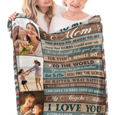 Unique Blanket Gift For Mom Mother's Day Photo Gift Ideas