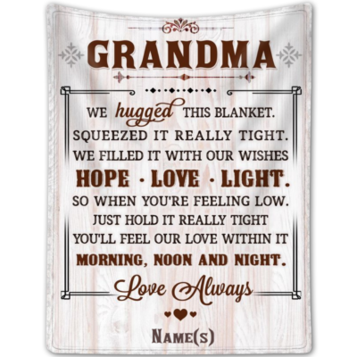 Grandma Gift Ideas For Mothers Day Customized Grandma Fleece Blanket