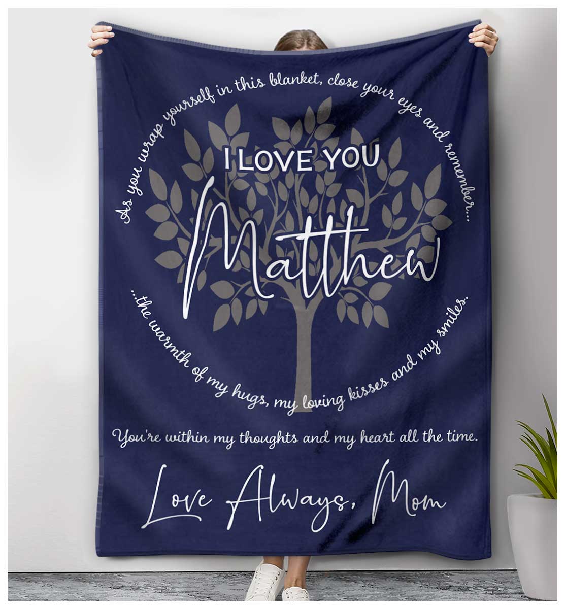 Memorial Blanket Gift For Loss Of Mom Personalized Mothers Day Gifts - Oh  Canvas