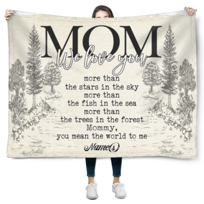 Custom Blanket For Mother's Day Meaningful Gifts For Mom