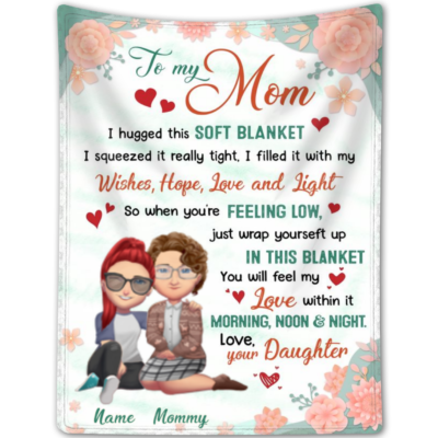 Custom Blanket For Mother's Day Meaningful Gifts For Mom