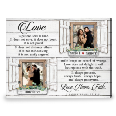 Sentimental Gift For Couple Custom Wedding Gift Canvas Print