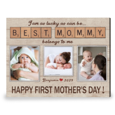 Customized Mother's Day Gift For First Time Mom Canvas Print