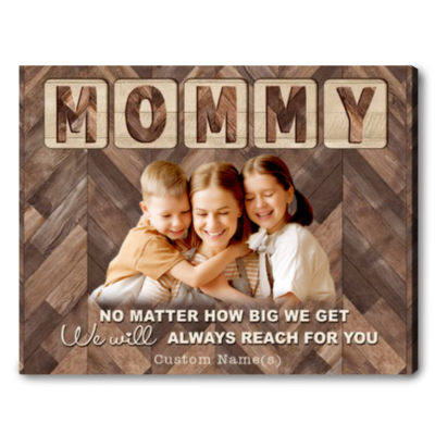 Mother's Day Gift With Pictures Personalized Canvas Gift For Mommy