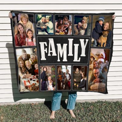 Personalized Family Gift For Mom's Birthday Mother Day Fleece Blanket