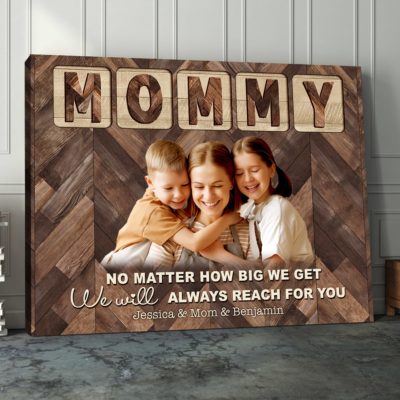 Mother's Day Gift With Pictures Personalized Canvas Gift For Mommy