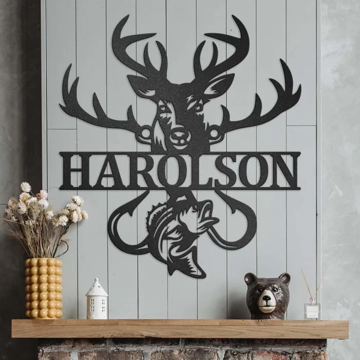 Personalized Metal Deer Sign - best gifts for hunters under $50