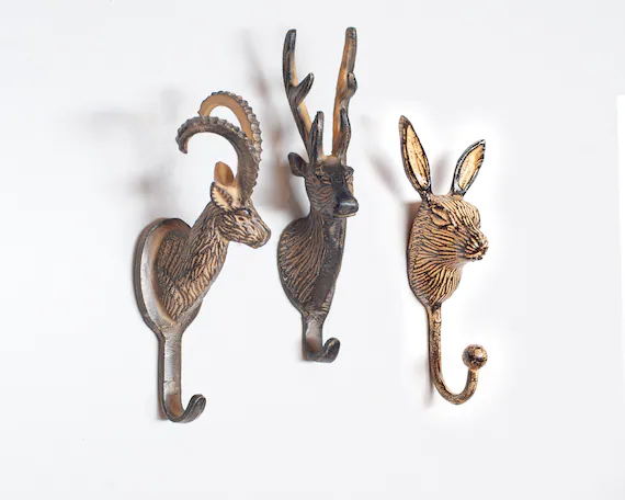 Animal Wall Hooks - Great Gift Idea For Turkey Hunter 