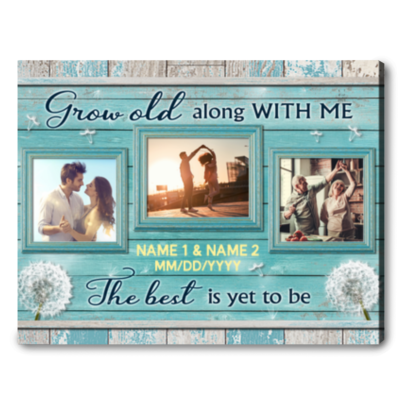 Custom Romantic Couple Photo Canvas Gift Ideas For Married Couples