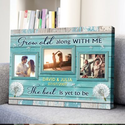 Custom Romantic Couple Photo Canvas Gift Ideas For Married Couples 01