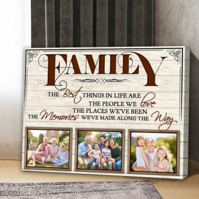 Personalized Family Photo Canvas Print Home Decor Wall Art 01