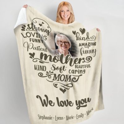 Cozy Fleece Blanket Gift For Mom Mother's Day Gift Idea