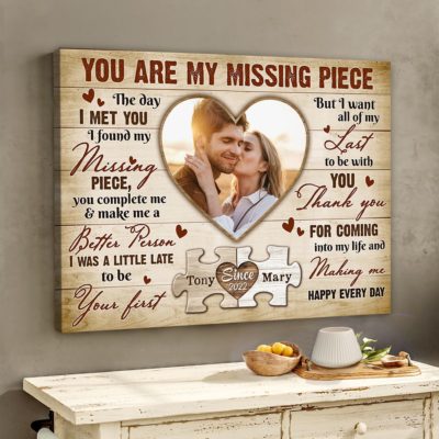 Custom Anniversary Canvas Gift For Him HerSentimental Gift For Couples 01