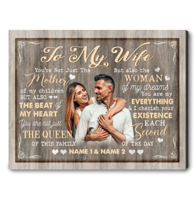 Personalized Husband And Wife Portrait From Photo On Canvas - Oh Canvas