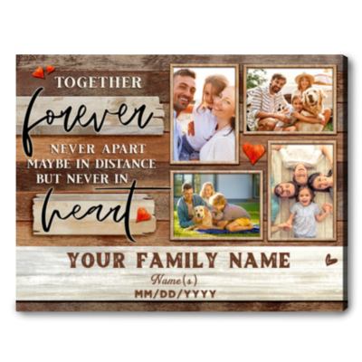 Personalized Family Picture Canvas Print Custom Collage Wall Art With Your Photos