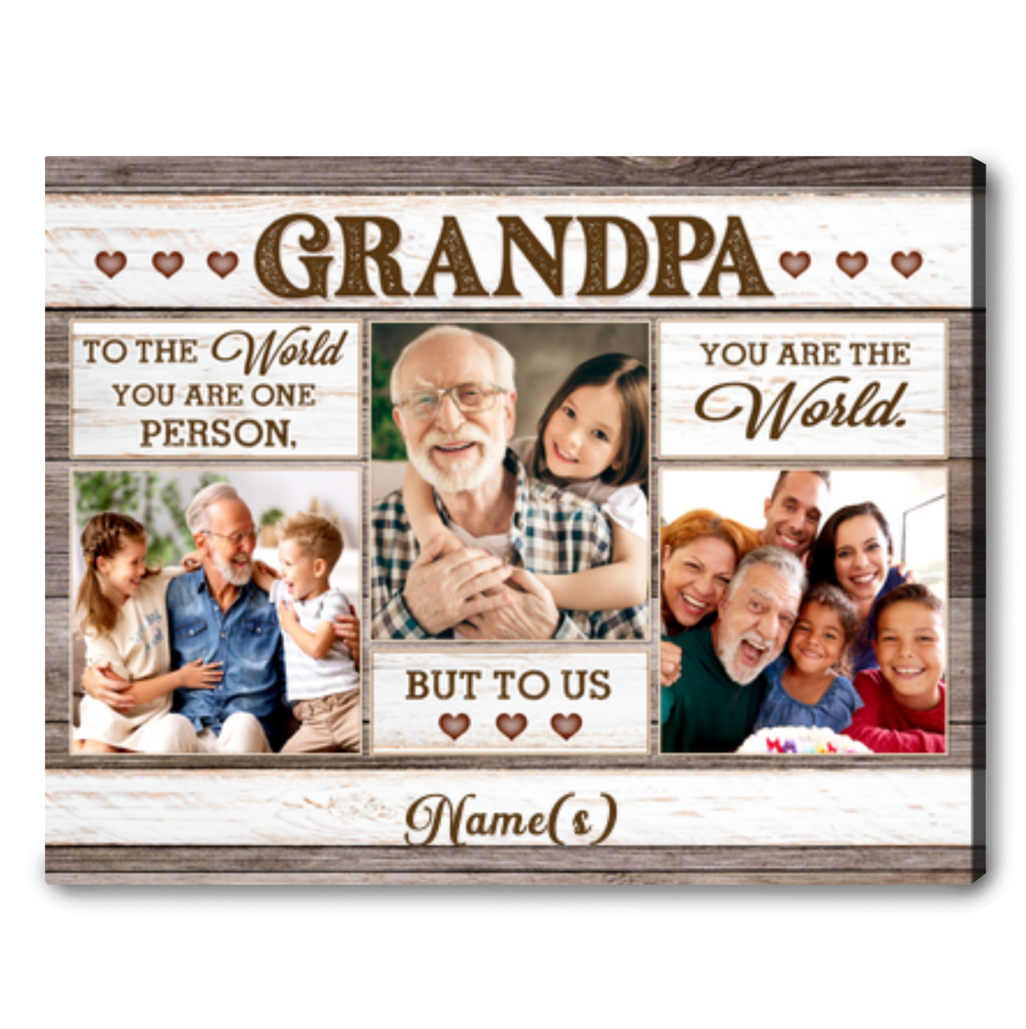 Grandpa's Fishing Buddy Father's Day Gift For Grandpa Personalized Grandpa  Gift - Oh Canvas