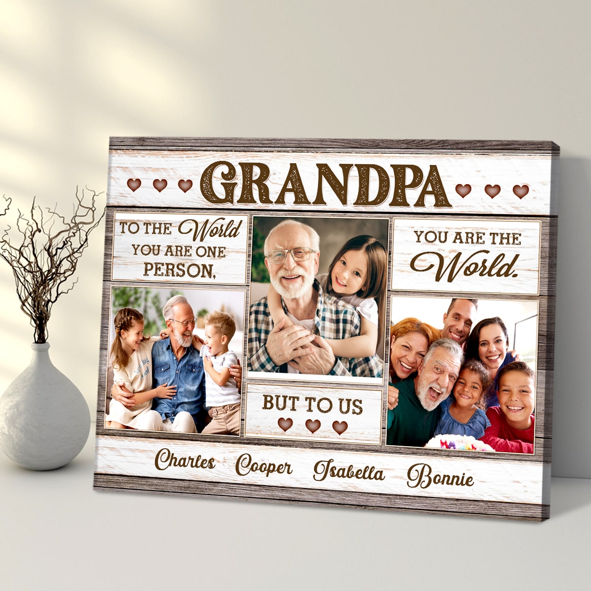 Gift for Grandpa, Birthday Gift for Him, Personalized Fathers Day