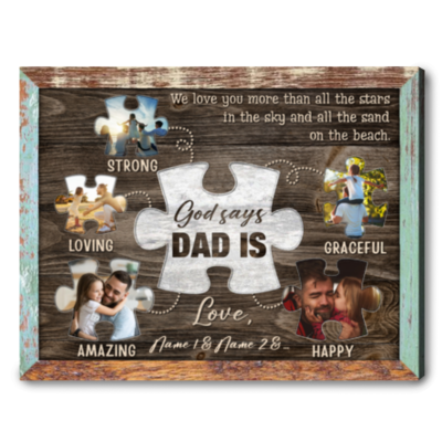 Fathers Day Gifts Custom Canvas Prints With Your Photos