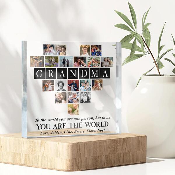Best Mother'S Day Gifts For Grandma - Photo Collage Acrylic Plaque