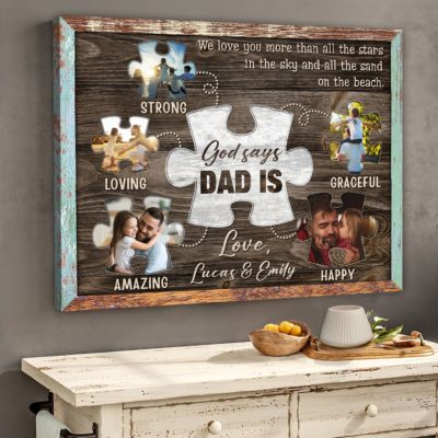 Fathers Day Gifts Custom Canvas Prints With Your Photos
