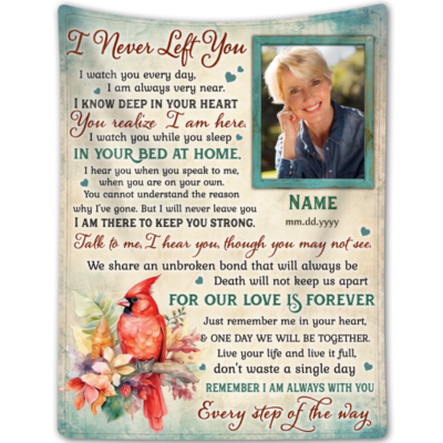 Personalized Memorial Blanket For Loss Of Loved One Remembrance Gift